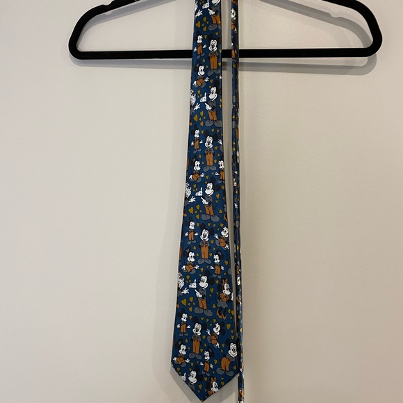 •2/$20• Disney Mickey Mouse Navy, Brown, Black, & White Tie - Picture 2 of 3